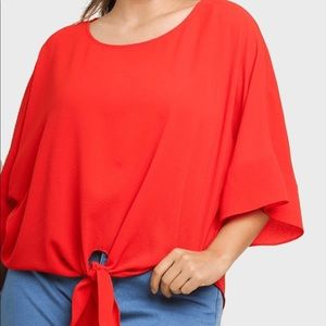 🍅Plus Size Tomato Red Blouse🍅